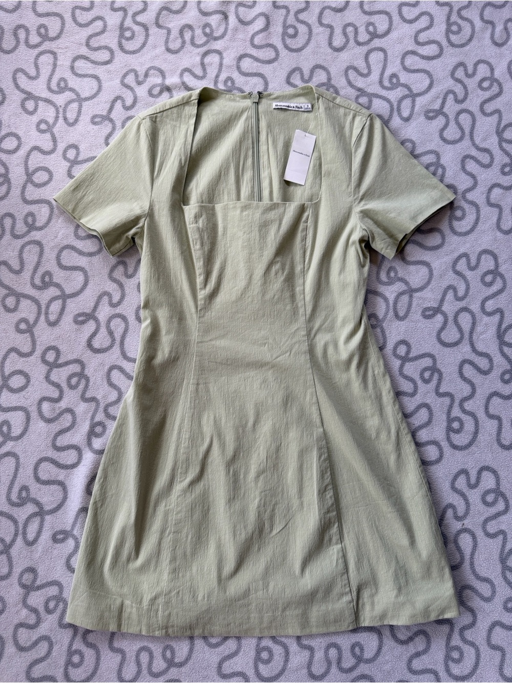 Abercrombie & Fitch Green Square Neck Dress